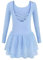 Arshiner Ballettkleider Mädchen Langarm Ballettkleidung Baumwolle Glitzer Tanzkleid Ballettanzug Kinder Balletttrikot mit Tüllrock