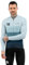 SIROKO - Langärmeliges Radtrikot M2 Focus - L - Marineblau/Hellblau