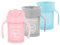 Twistshake Baby Sippy Cup Set - 3-Piece | 2x Cups 360-1x Mini Cup | Leak-proof Toddler Cup | Drinking Cup Set for Children | Kids Training Cup | BPA Free | 4 Months + | Pink Blue