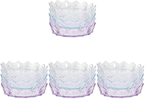 FRCOLOR 20pcs Manicure Nail Art Paint Pallet Mixing Tray Plate for Nail Decorations Accessories Polish Palette Art