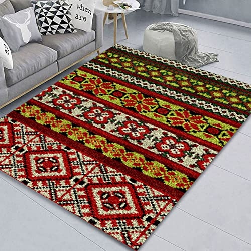 ZIVER Knüpfteppich Zum Selber Knüpfen DIY knüpfset Teppich,Unfinished Häkelteppich Set mit Vordruck,Teppich Knüpfen für Kinder und Erwachsene.