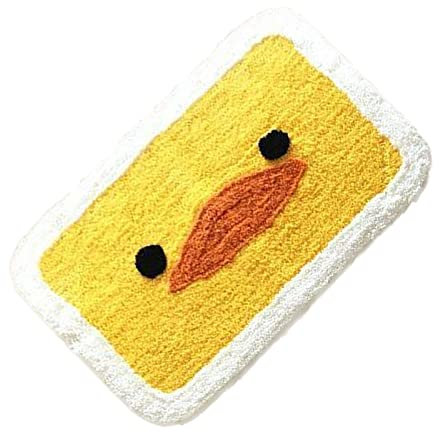 Badteppichmatte Plüschteppiche Wasseraufnahmematte Innentürmatte Rutschfeste Badematte Innenbodendecke Badezimmerzubehör Haushaltsbedarf (Gelbe Ente)
