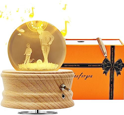 Sentasi Spieluhr Kristallkugel 3D, Spieluhren Warmlichtprojektion und um 360° Drehbare, Musical Box für Kinder/Erwachsene/Geburtstag/Mama