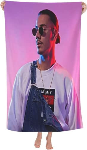 IMFLY Apahe 207 Mikrofaser Strandtuch,Handtücher-Star Rapper Druck Wandbilde,Badehandtuch,Schnell Trocknendes Sandfest Handtuch,Badetuch Groß (C,100x200cm)