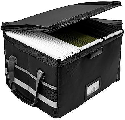 Visiblurry Feuerfester Dokumentensafe,Feuerfester Safe Wasserdichter feuerfester Kasten | wasserdichte Aufbewahrungsbox mit Schloss und Griff, tragbarer Aktenschrank für Bargeld, Akten, Rechtsordner