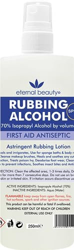 Rubbing Alcohol Spray 70% Isopropyl Alcohol by volume 250ml by Eternal Beauty