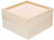 TOPBATHY Aufbewahrungsbox Aus Unbehandelter Buche Mit Acryldeckel Schmuckvitrine Organisationsbox Aus Holz Kompakt Und Leicht