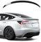 TOPABYTE Becquet pour Tesla Model 3 Highland 2025 2024 Ailettes Performance Spoiler Original Aileron Arrière Lèvre D'aile Queue Aile Accessoires (Noir Brillant)