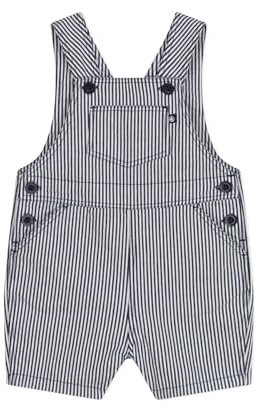 Petit Bateau A09o9 Tute Corte, Blu/Bianco, 6 Mesi Bimbo