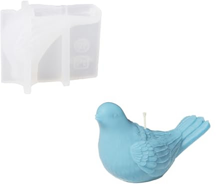 BOOWAN NICOLE Vögel Kerze Silikonformen,Taube Kerzenformen zum Gießen Set für Kerzenherstellung Handwerk Ornamente