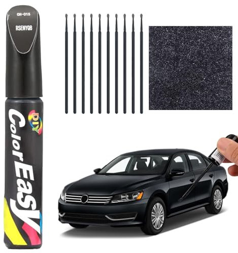 KARELLS Penna Ritocco Carrozzeria Auto, Rimuovi Graffi, Pennarello Copri Graffi, Vernice per Riparazione, Nero