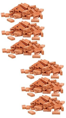 BESTonZON Backsteine Ziegelsteine 300 Stück Simulierte Ziegel-Mini-Spielzeug-sandtisch-ziegeldekore Massen-bastelsteine Figuren Mikro-landschaftsziegel- Mini-Steine ​​zum Basteln Sandtisch-Ziegel