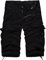 Shorts et Bermudas Homme Sport Vintage Bouton Classique Couleur Uni Bermuda de Travail Homme Ete Slim Mode Outdoor Pas Cher Bermuda Fete des Peres Shorts et Bermudas Homme Grande Taille Noir M