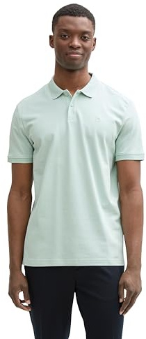 TOM TAILOR Denim Herren 1045587 Poloshirt, 17549 - Sea Foam, XXL EU