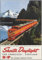 The Million Dollar Train with The Million Dollar View – Shasta Daylight Vintage Southern Pacific Travel Poster Reproduktion – 6,3 x 8,9 cm rechteckiger Magnet