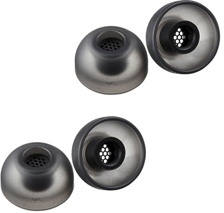AZLA SednaEarfit MAX TWS 6 – Earbud Tips for Wireless Headphones - Noise Canceling Earbuds Replacement Tips - Eartips Compatible with Sony, Samsung, Sennheiser, and Devialet (Dark Gray, ML)