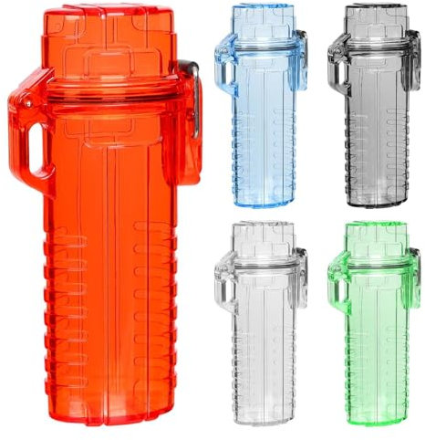Generisch Schutzhülle für Feuerzeuge – Feuerzeug-Schutzhülle, Outdoor-Feuerzeughülle, wasserdichte Hülle, zufällige Farben, Reisen, Outdoor, Wandern