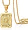 Collar Inicial con Letra Personalizada para Hombre y Mujer – Acero Inoxidable Bañado en Oro de 18K - Regalo A-Z (LETRA Q)