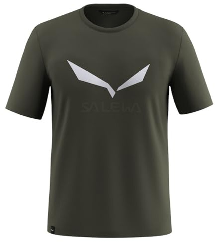Salewa Solidlogo Dry T-Shirt M, Dark Olive, 3XL
