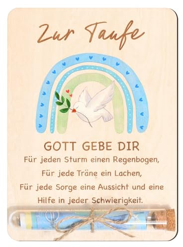 BOFUNX Geldgeschenk zur Taufe Junge Taufgeschenk Holz Geldgeschenk Verpackung mit Briefpapier Umschlägen für Taufe Junge Geschenkverpackung Geld Gutschein