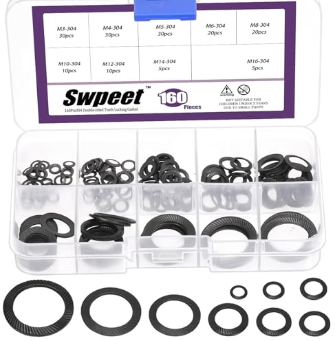 Swpeet Laveuses à ressort coniques à double verrouillage