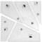 Quilt-Lineale, 5-teiliges Set – kreative Quilt-Vorlage aus Acryl zum Schneiden von Mustern, perfektes Quiltzubehör für Nähmaschine (A-E)