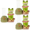 YARNOW 3 Sätze Hydrokulturvase „Frosch“. Dekorationen Vasen Aquarium Schwebend Fänger Fischbecken aus Glas hydrokultur pflanzer Pflanzgefäß aus Glas einzelne Blumenvase Harz Colorful