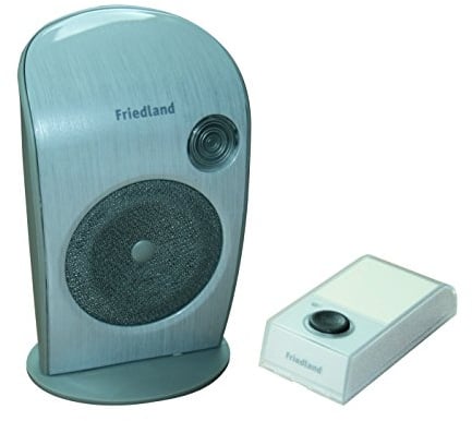 Friedland D3009S EvoPlus Wirefree Portable Chime Kit with LED (Silver)