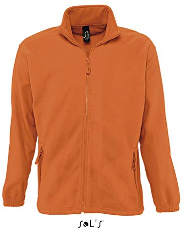 Sol's Herren Fleecejacke North (Orange,M)