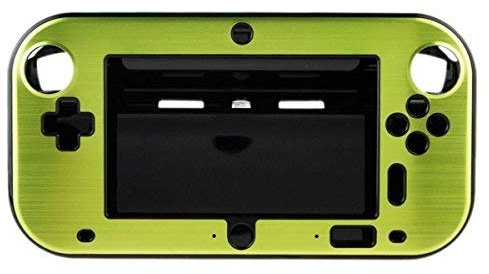 OSTENT Custodia Cover in metallo duro anti-shock in alluminio per Nintendo Wii U Gamepad Color Green