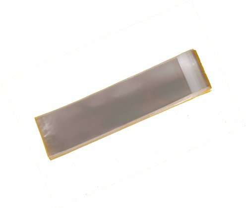 Packung zu 250 Stück - Lesezeichen Cello - Zellophan Beutel Display selbst Dichtung 30- ?ikron - 65mm x 220mm 30-mm-Klappe