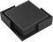 Famibay PU Leather Coasters with Holder Set of 6 Drink Coasters Black Square Cup Mats Coaster Sets Heat Resistant Table Protector Mats