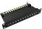 BIGtec 12 Port CAT6 Patchpanel Verteilerfeld Verteiler Patchfeld 10 Gigabit LSA Technik RJ45 8P8C RAL9005 schwarz 10 Zoll 10
