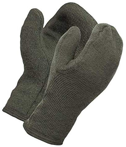 Woolpower Fausthandschuhe 400 Pine Green, L, Steingrauoliv