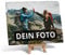 PhotoFancy – Schieferplatte mit Foto bedrucken lassen – Schiefertafel personalisiert – Schieferplatte mit deinem Foto und Staffelei zum Aufstellen (20 x 15 cm)