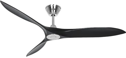 CasaFan | Deckenventilator ECO AIRSCREW | Rotorblatt-Ø 1520 mm | mattschwarz/Chrom