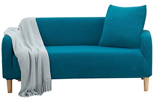 HotYou Sofa Bezug Sofahusse Sofabezug Couch husse Sofaüberwurf Sesselbezug,1 Sitzer für Sofa(90-140cm),Blau 1