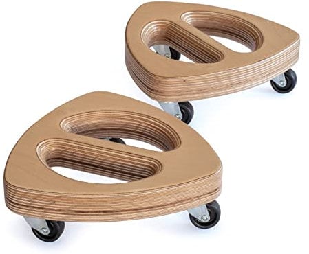 Erzi 47094 Core Roller - 2er Set - Bauchtrainer, Trainingsgerät aus Holz