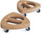 Erzi 47094 Core Roller - 2er Set - Bauchtrainer, Trainingsgerät aus Holz