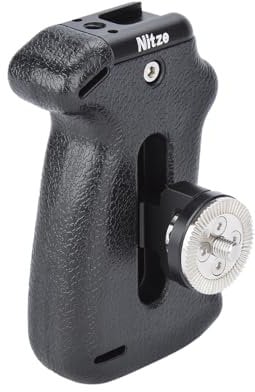 Nitze Side Handle con Rosette, Cold Shoe Incorporata e 1/4 Locating Hole, Rosette Maniglia Laterale Direzione e Posizione Regolabili, Mini Maniglia Laterale per Camera Cage - PA22-H1