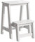 ZWLI Klappbarer Trittleiter für das Wohnzimmer | Holzleitern | 2/3-Stufen Pflanzenstand | Home Küche Dekor Aufbewahrungsregale | 38cmx36cmx64cm