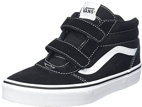 Vans Ward Mid V, Zapatillas para Unisex niños, (Suede/Canvas) black/white, 33 EU