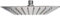 Square 200mm Ultra Thin Shower Head