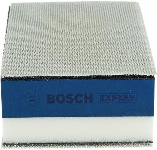 Bosch 50x EXPERT Dual Density Block (für Farbe auf Holz, Hartholz, Ø 80x133 mm, Professional Zubehör Handschleifen)