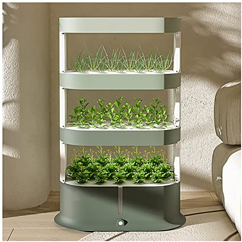 Hydroponics Tower, 48 Pods Garden Hydroponic Growing System, Aeroponics Grow Kit mit automatischer Bewässerung, Grow Light und Timer Aquaponics Planting System Indoor Garden Plante