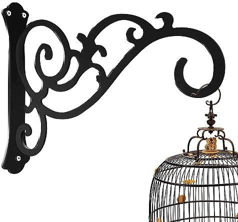 boiler Ganchos para Farol de Plantas de Hierro | Ganchos de Pared de Hierro Decorativos para Interiores y Exteriores | Ganchos de Pared de Hierro Ganchos Decorativos para Interiores y Exteriores