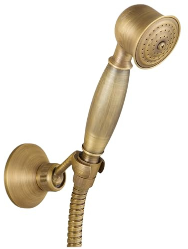 KeYou Duschkopf,Duschzubehör,Messing antik Dusche,Handbrause für Bad.