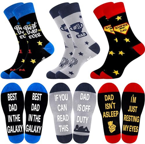 Belloxis Gifts for Dad Dad Socks from Daughter Daddy Birthday Gifts from Son Fathers Day Socks 9-11