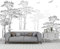 Naturempress Papier Peint Panoramique Croquis D'Arbre En Noir Et Blanc Papier Peint Intissé Tapisserie Poster Mural pour Salon Chambre Décoration Murale