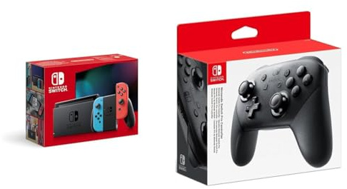 Nintendo Switch-Konsole Neon-Rot/Neon-Blau & Switch Pro Controller